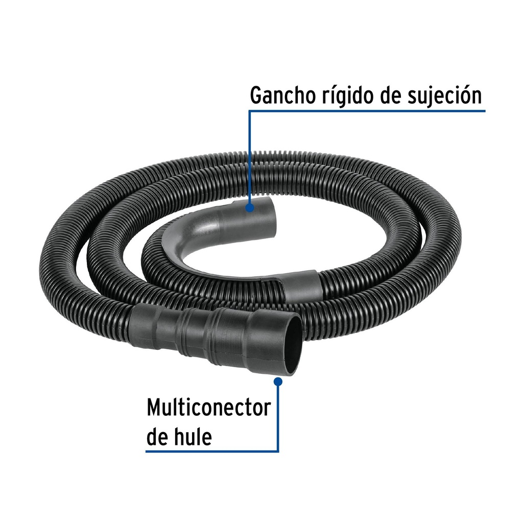 Manguera de desagüe para lavadora de 1.5 m, Foset