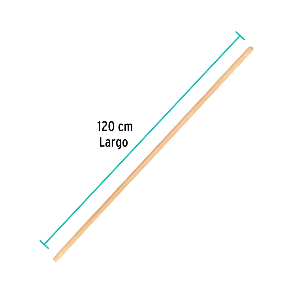 Mango de madera para escobas de limpieza Klintek, 48'