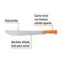 Machete estándar 18' cacha naranja remachada, Truper