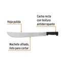 Machete estándar 18' cacha negra inyectada, Truper