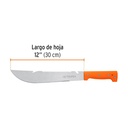 Machete rambo 12' cacha remachada naranja, Truper