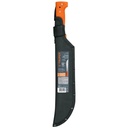 Machete rambo 12' cacha remachada naranja, con funda, Truper