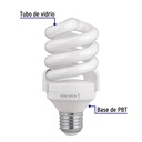 Lámpara espiral T4 15 W luz de día en blíster, Volteck