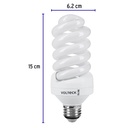 Lámpara espiral T4 24 W luz neutra en blíster, Volteck