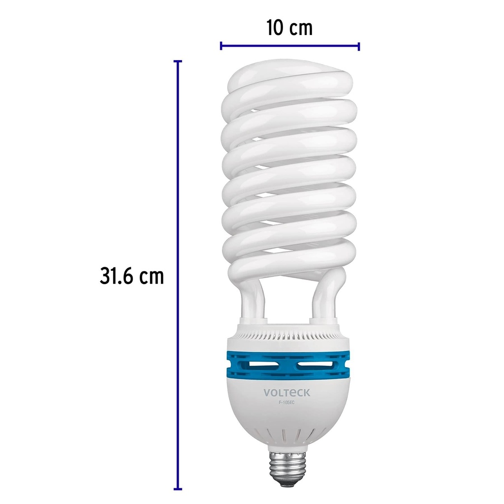 Lámpara espiral T5 105 W alta potencia luz de día, caja