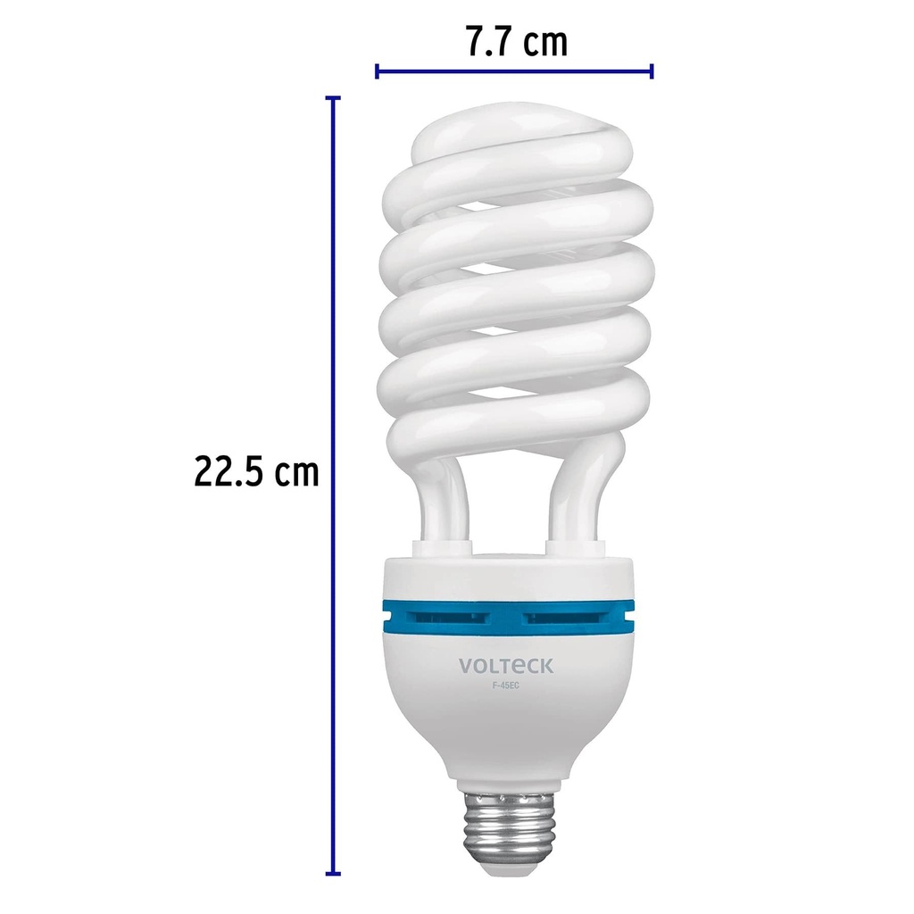 Lámpara espiral T5 45 W alta potencia luz de día, caja