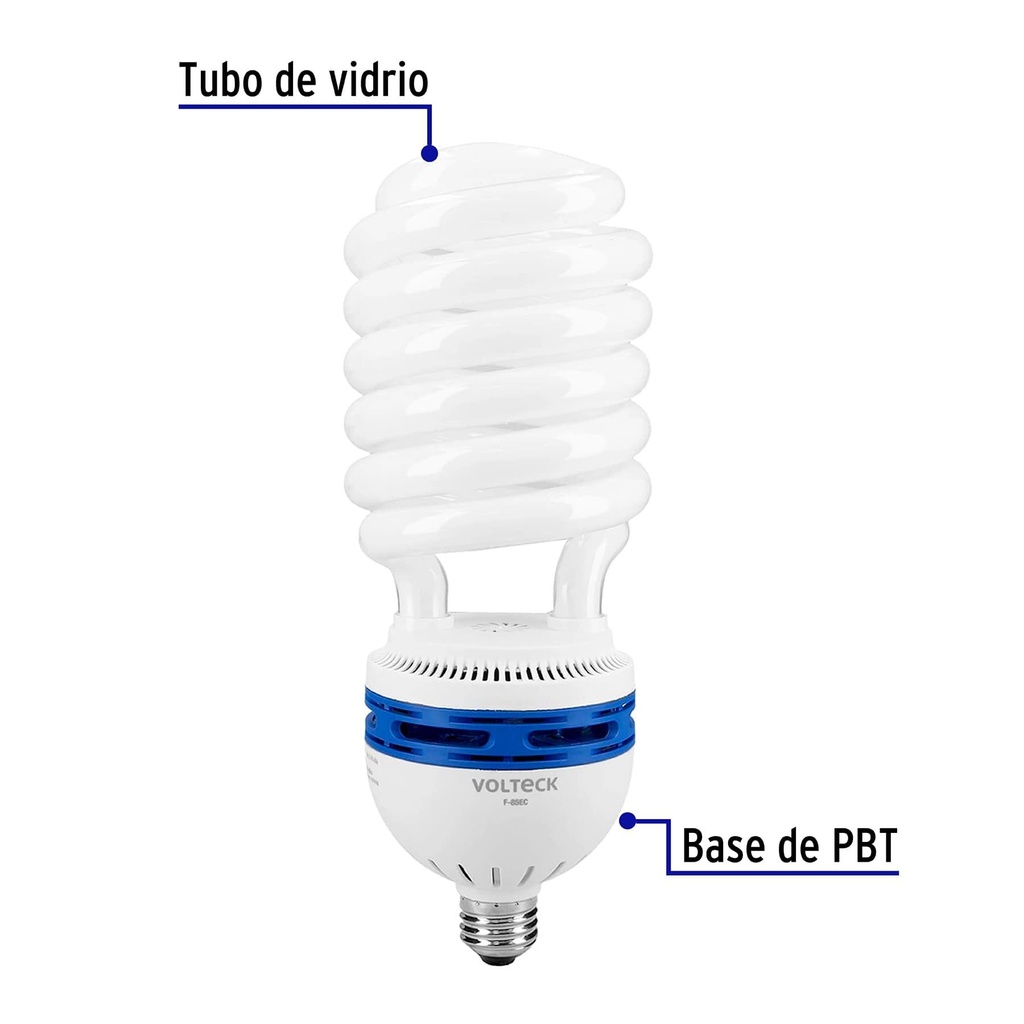 Lámpara espiral T5 85 W alta potencia luz de día, caja