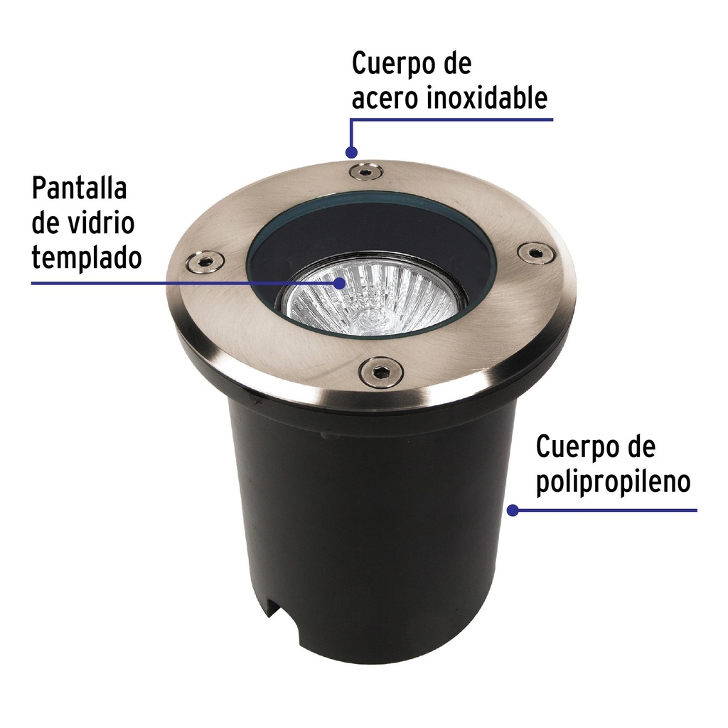 Luminario para exterior empotrado en piso para MR16 GU5.3