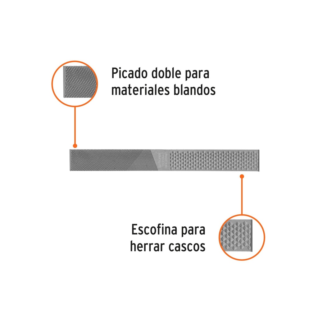 Lima escofina para herrar 12', Truper