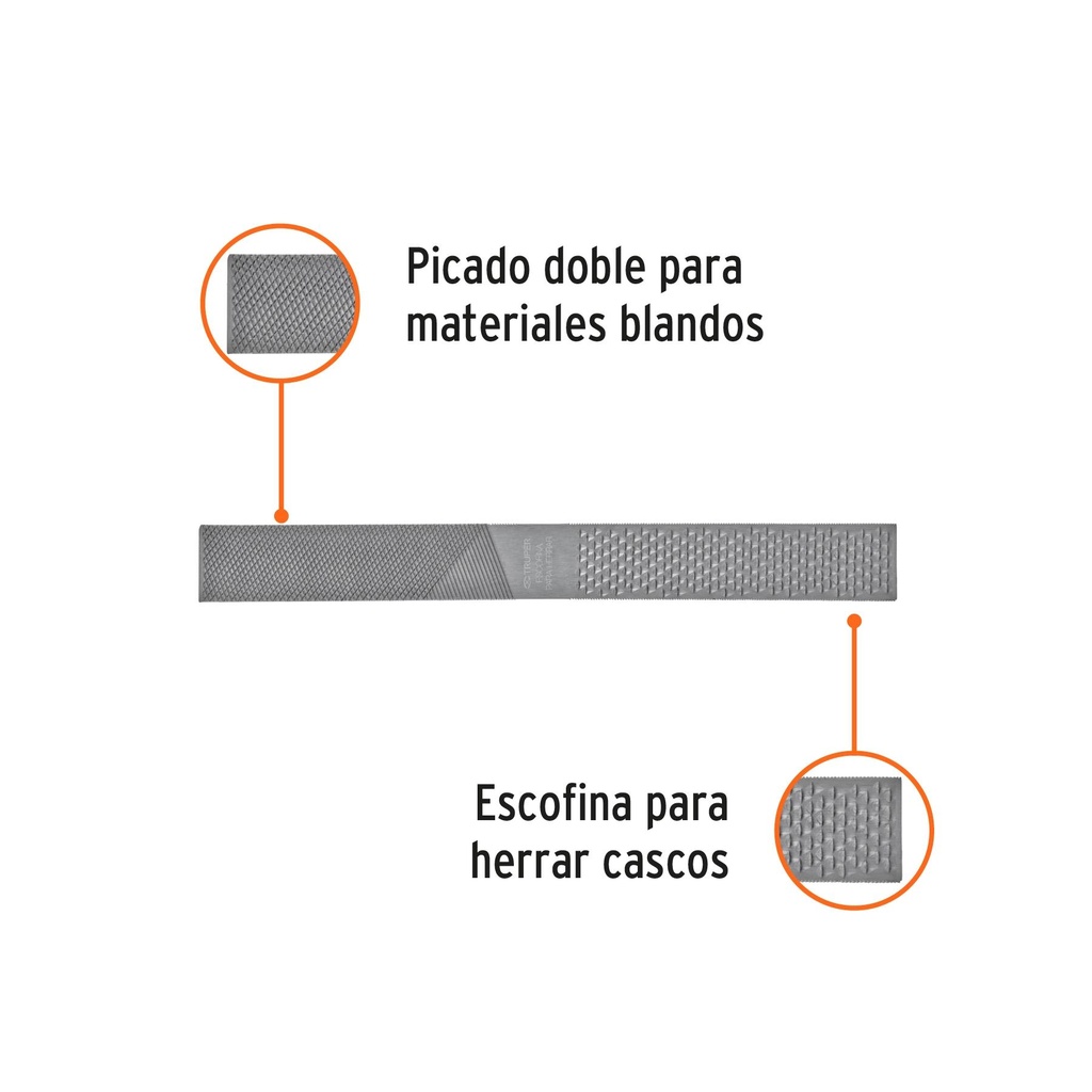 Lima escofina para herrar 14', Truper