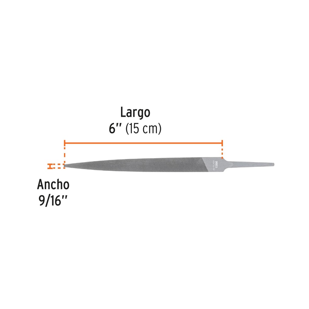 Lima para cerrajero fina 6', Truper