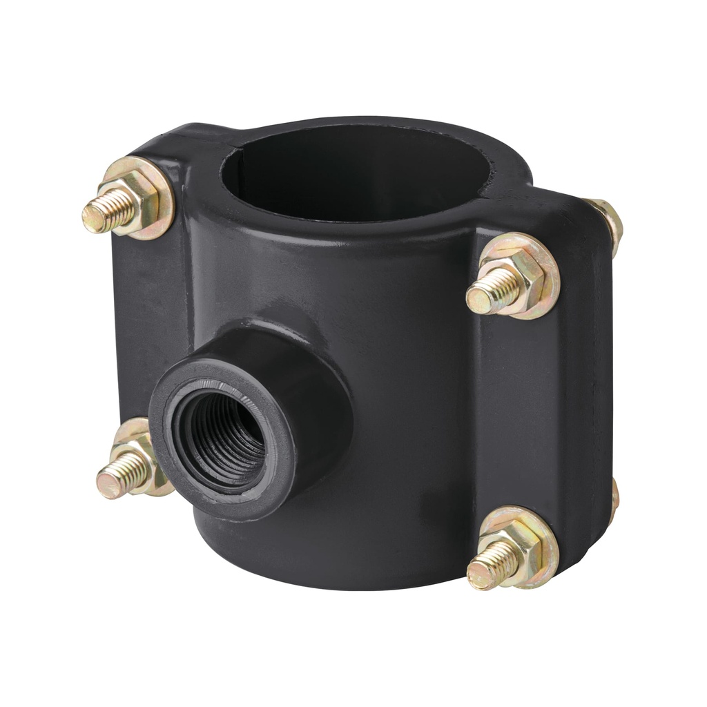 Abrazadera para toma domiciliaria PP 2' x 1/2', Foset - Pag 547