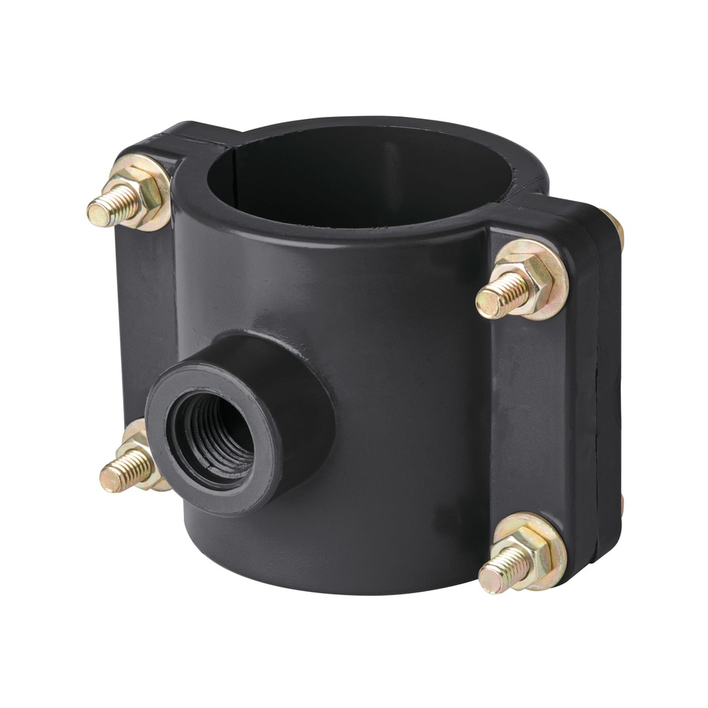 Abrazadera para toma domiciliaria PP 2-1/2' x 1/2', Foset