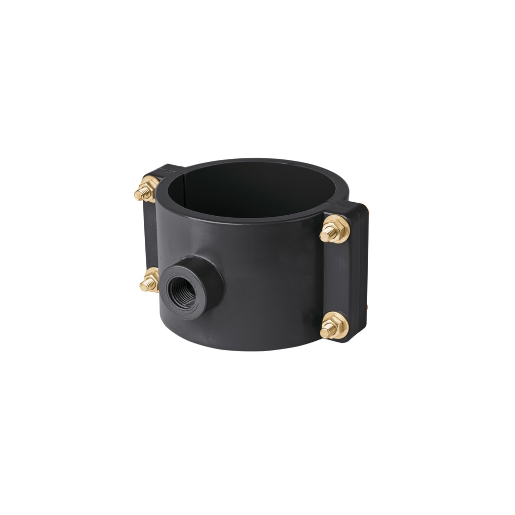 Abrazadera para toma domiciliaria PP 4' x 1/2', Foset