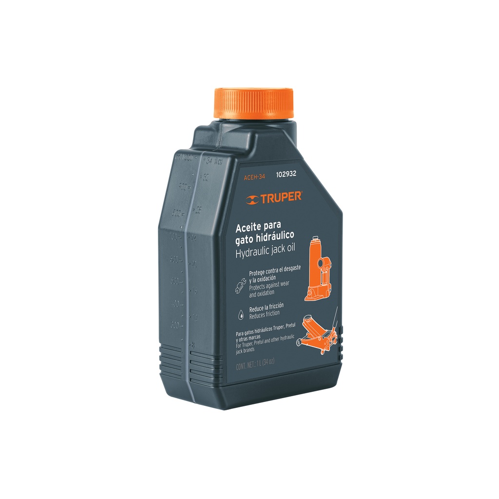 Aceite hidráulico para gatos, 1 Litro, Truper - Pag 216, 274