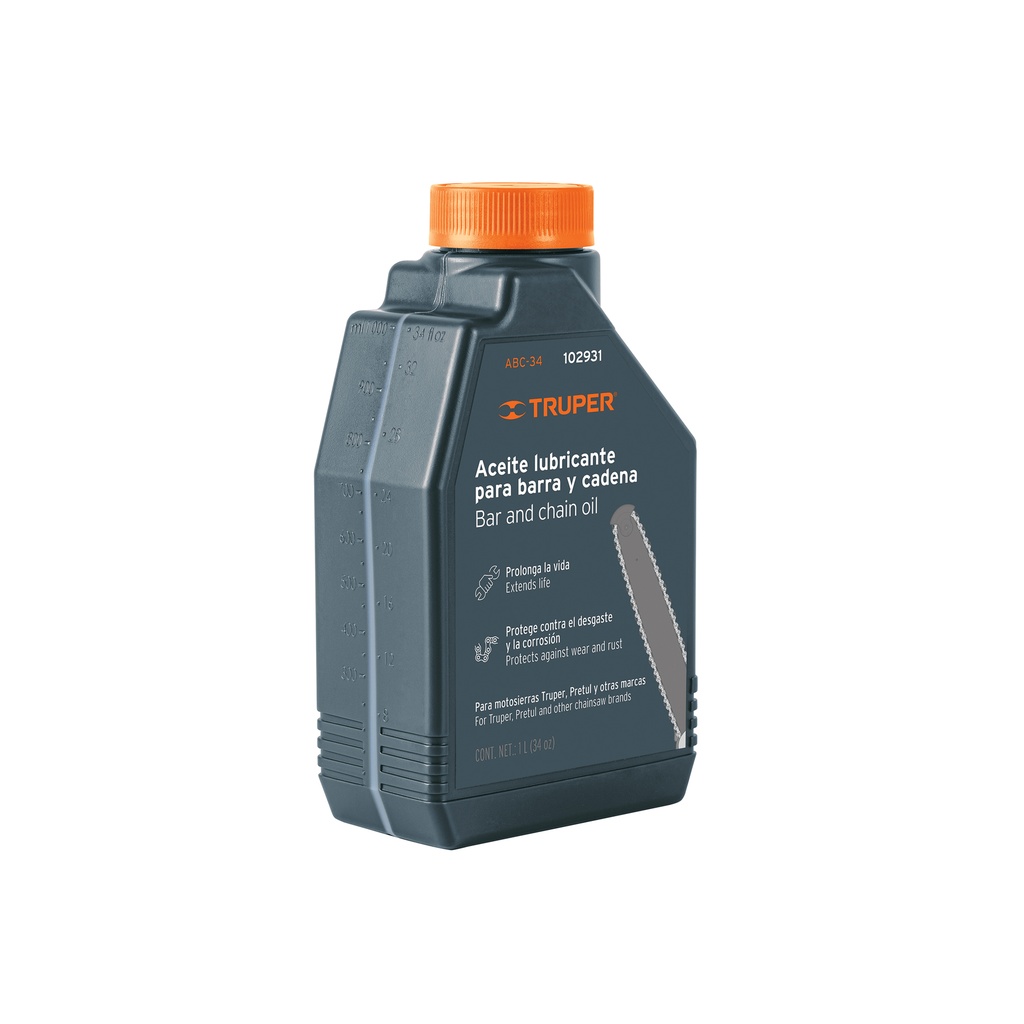 Aceite lubricante para barra y cadena de motosierra, Truper - Pag 274, 373