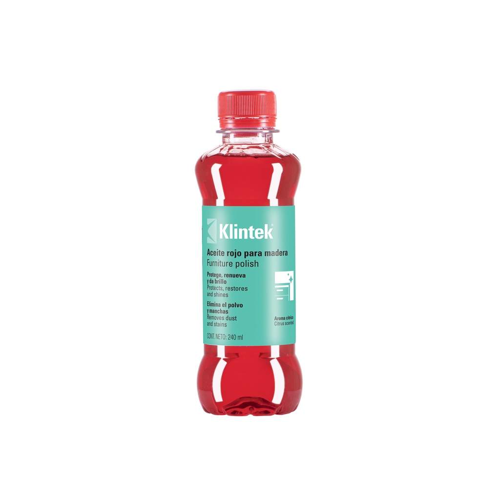 [T57070] Aceite rojo para muebles, 240 ml, Klintek