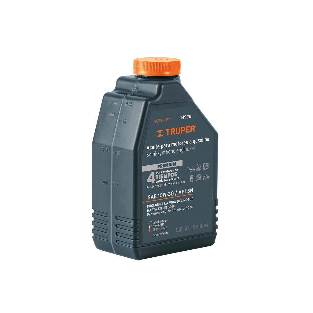 [T14928] Aceite semi-sintético, motor 4 tiempos, 470ml (16oz), Truper