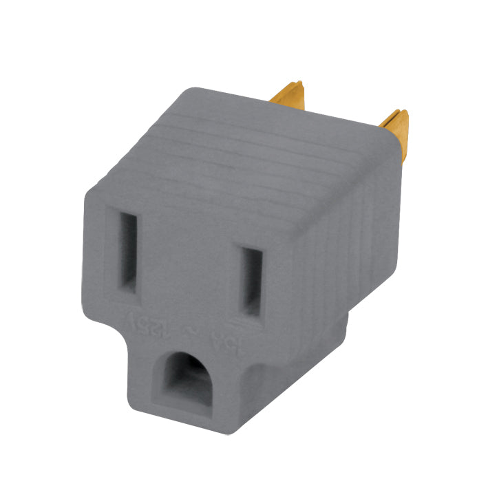 Adaptador 3 a 2 gris