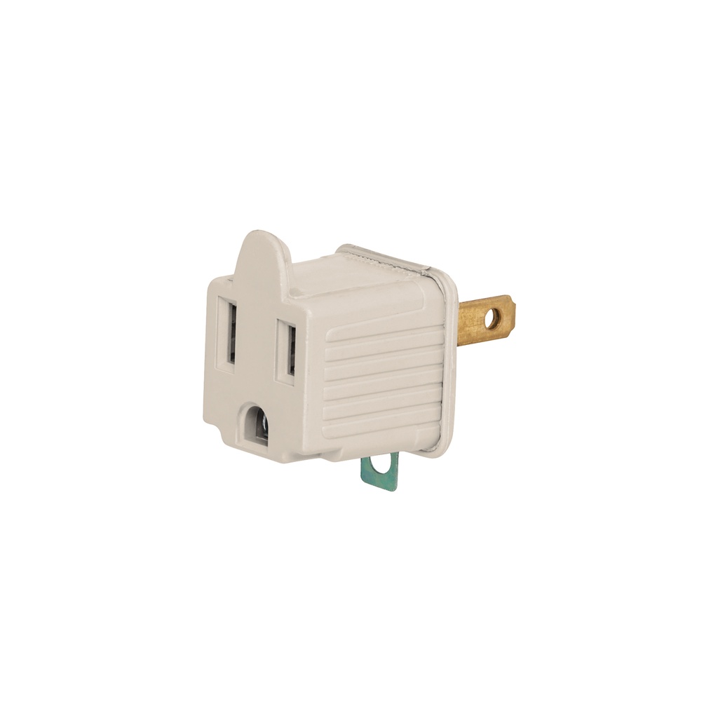 [T46257] Adaptador 3 a 2, gris, a granel, Volteck