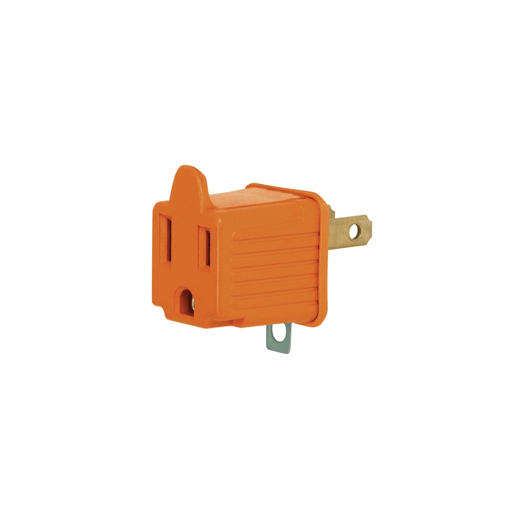 [T46256] Adaptador 3 a 2, naranja, a granel, Volteck