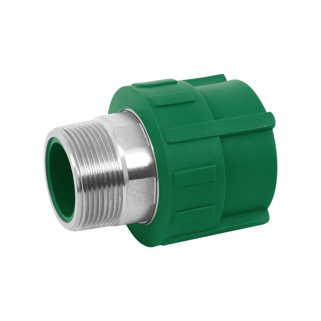 Adaptador PPR 1-1/2' macho con inserto metálico, Foset - Pag 528