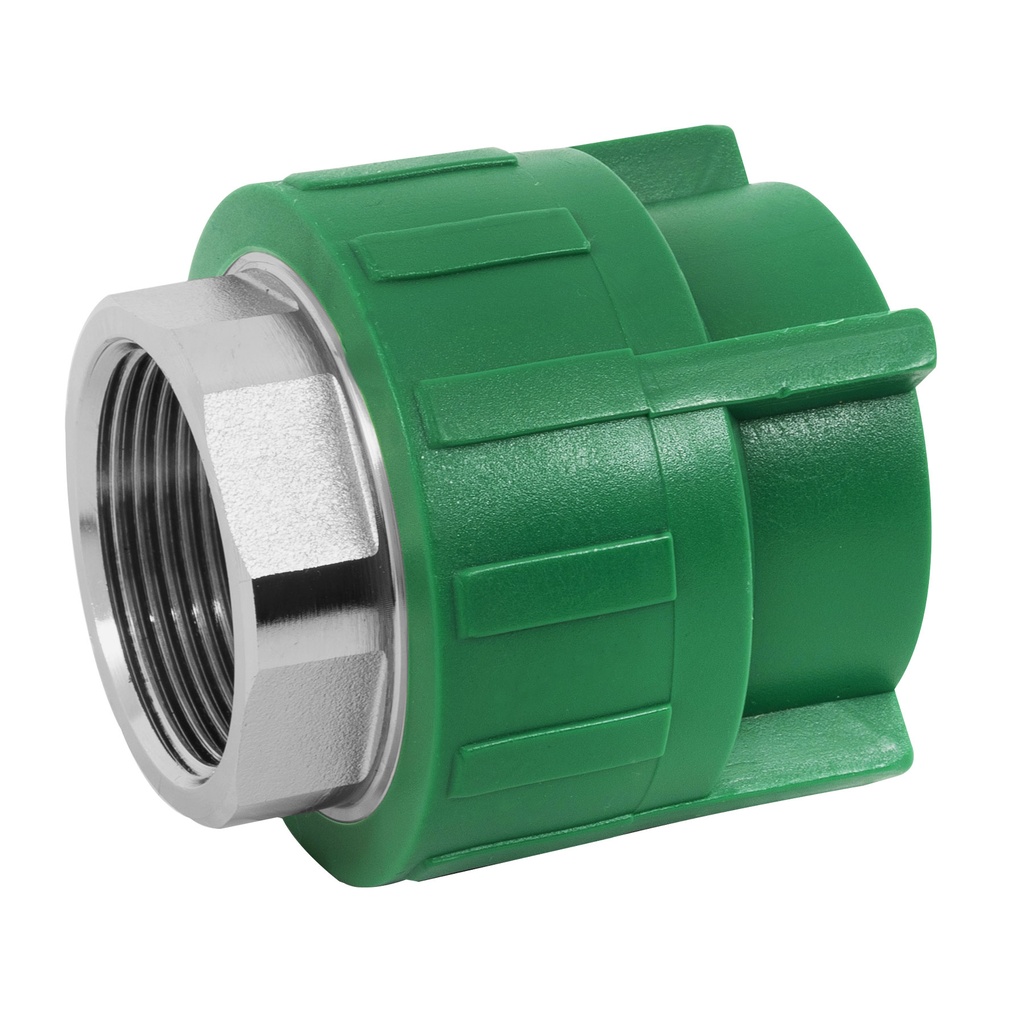 [T45453] Adaptador PPR 1-1/4' hembra con inserto metálico, Foset