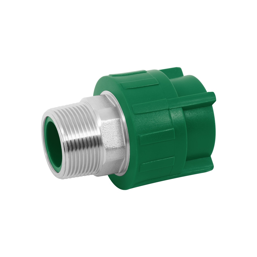 [T45450] Adaptador PPR 1-1/4' macho con inserto metálico, Foset