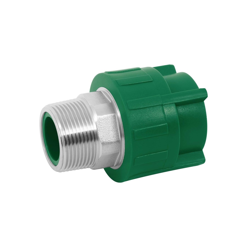 Adaptador PPR 1-1/4' macho con inserto metálico, Foset - Pag 703