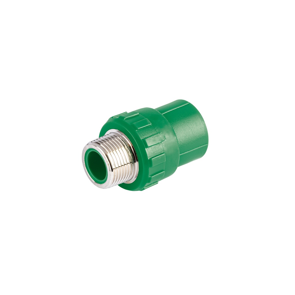 Adaptador PPR 3/4' macho con inserto metálico, Foset
