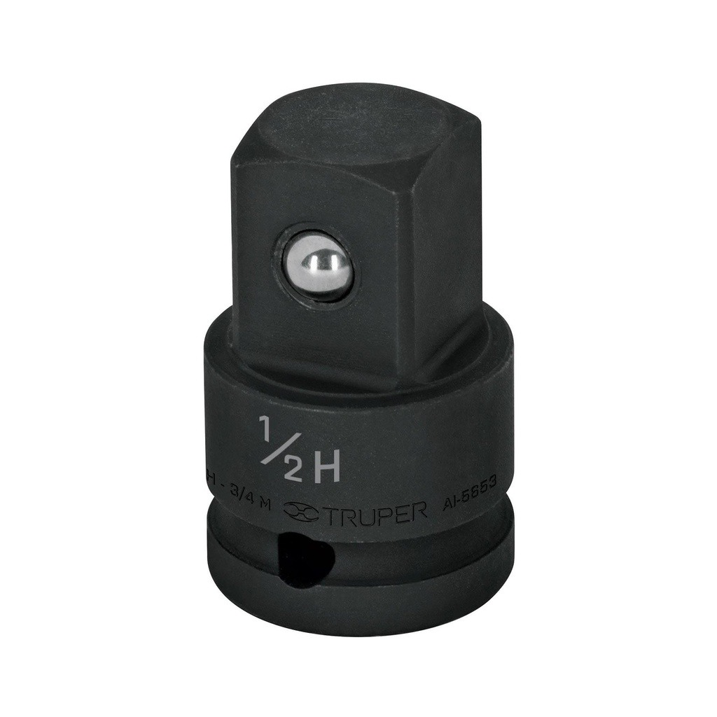 Adaptador de impacto 1/2' (H) x 3/4' (M), Truper - Pag 163