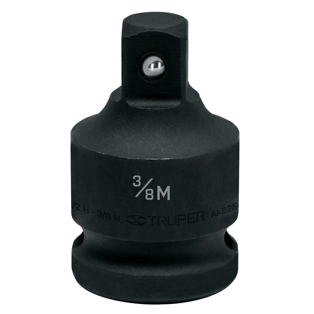 Adaptador de impacto 1/2' (H) x 3/8' (M), Truper - Pag 163