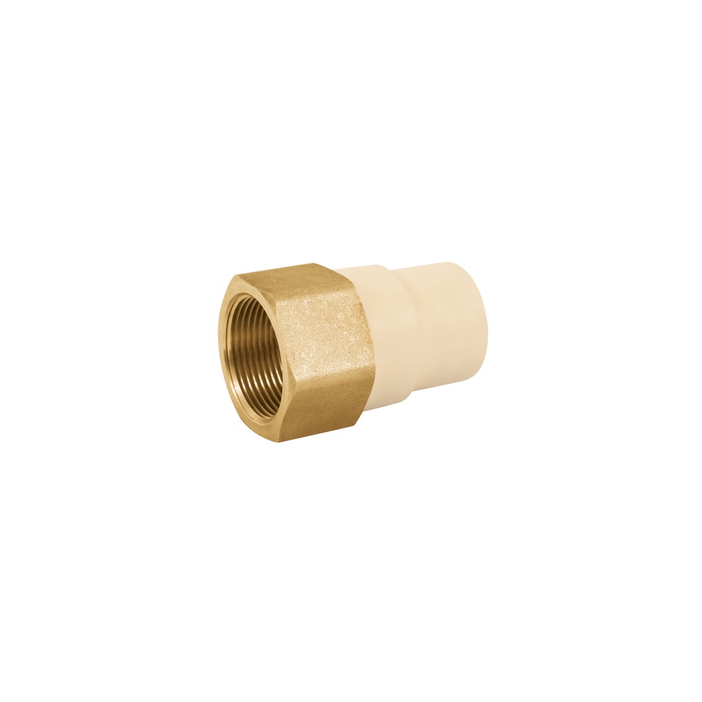 Adaptador hembra de CPVC 1-1/4' con inserto metálico, Foset