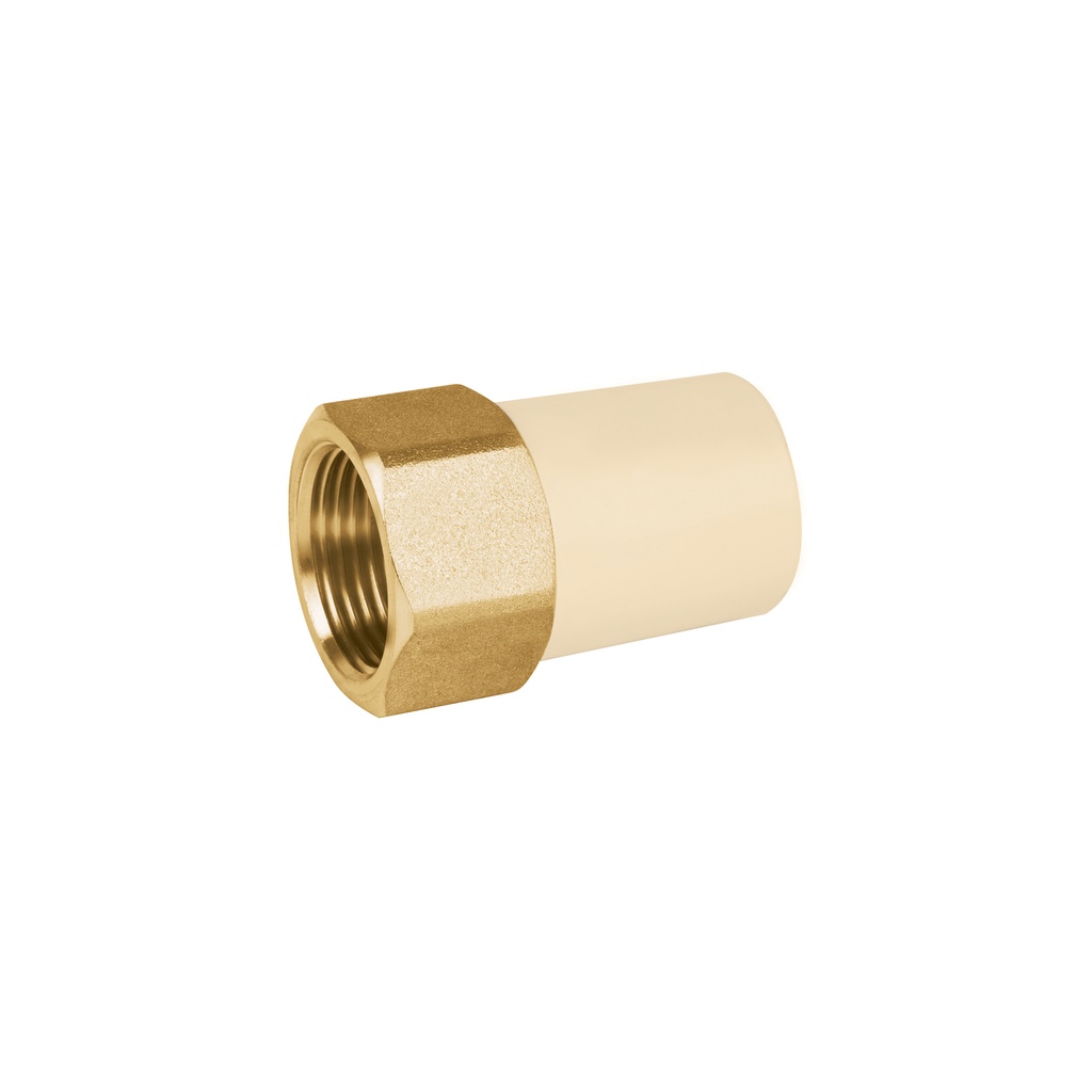 Adaptador hembra de CPVC 3/4' con inserto metálico, Foset