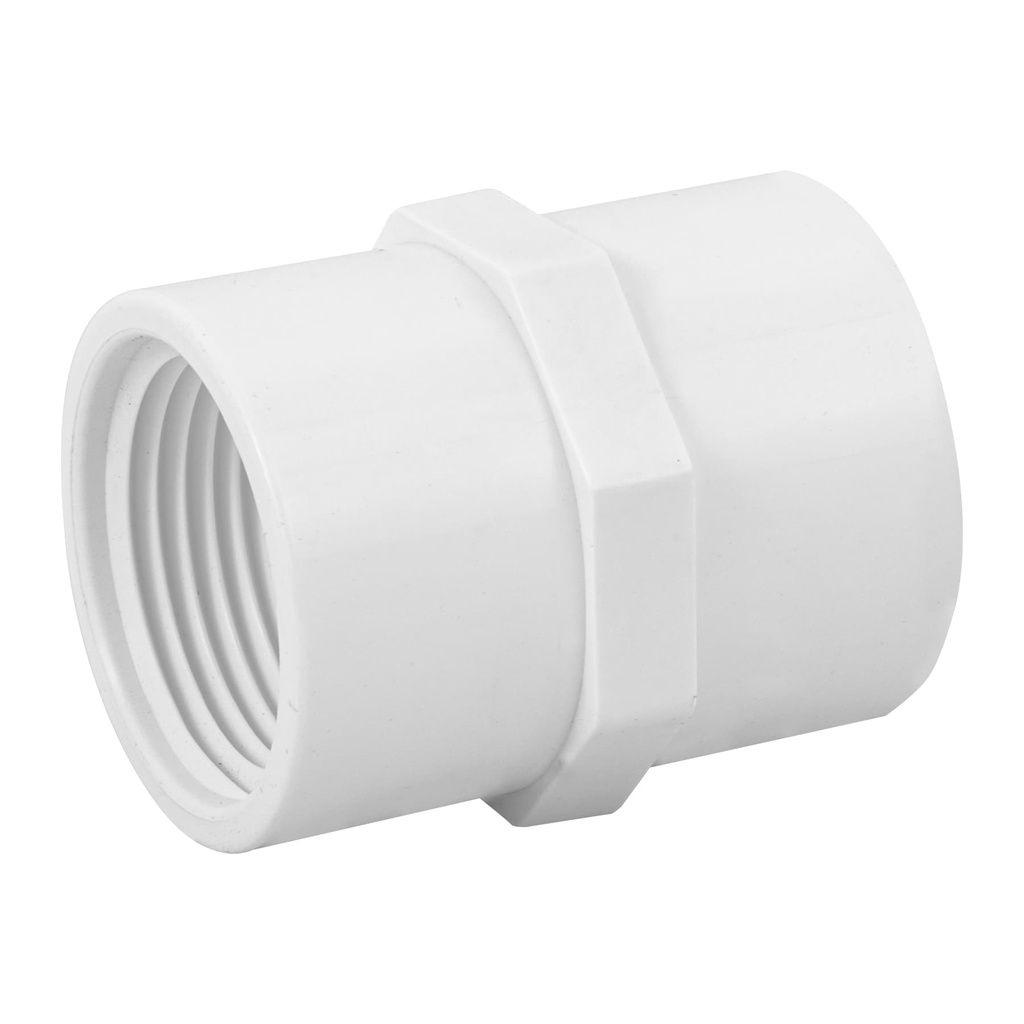 [T45434] Adaptador hembra de PVC 1', Foset