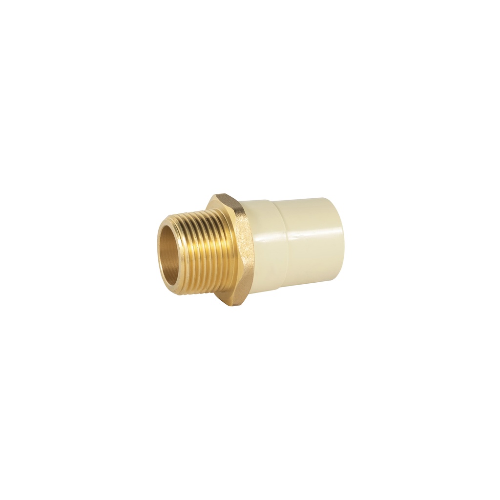 Adaptador macho de CPVC 1' con inserto metálico, Foset
