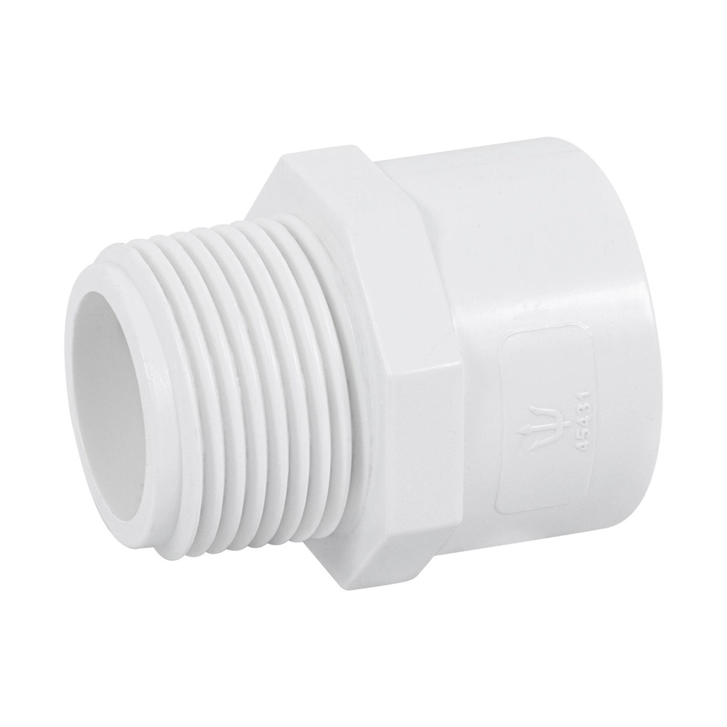 Adaptador macho de PVC de 1', Foset - Pag 697