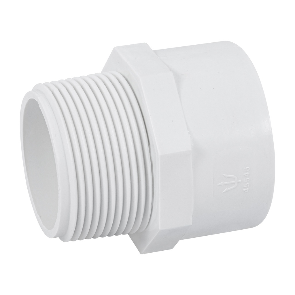 Adaptador macho de PVC de 1-1/2', Foset - Pag 523