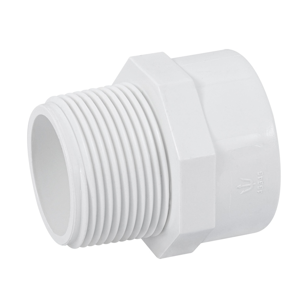Adaptador macho de PVC de 1-1/4', Foset - Pag 523