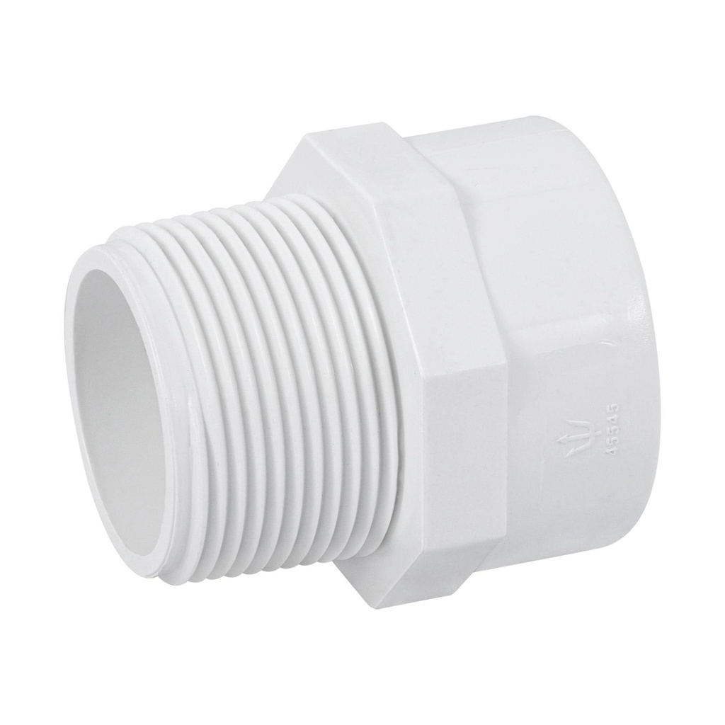 Adaptador macho de PVC de 1-1/4', Foset - Pag 697