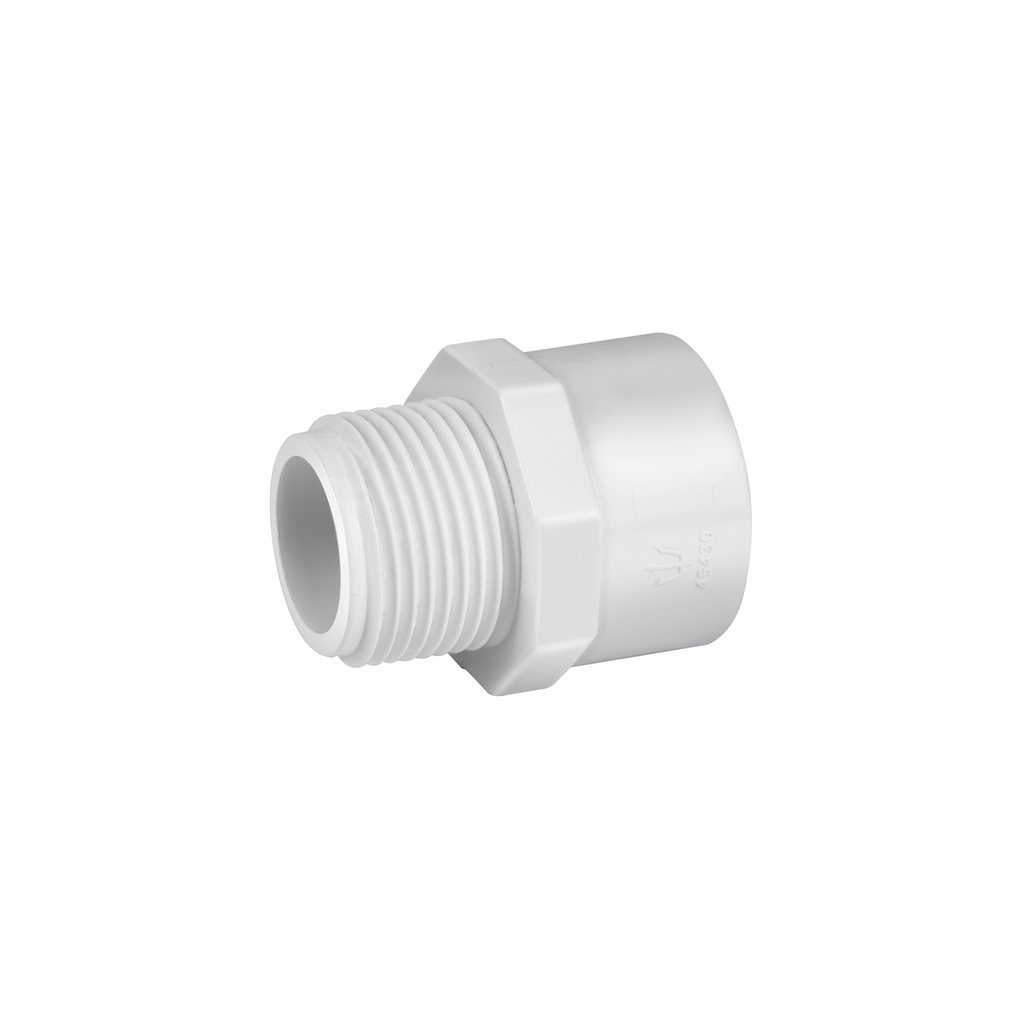 [T45430] Adaptador macho de PVC de 3/4', Foset