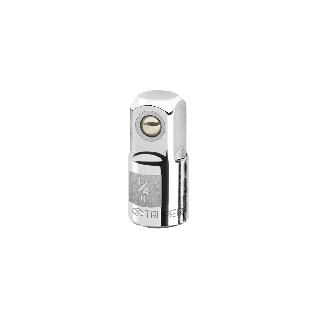 [T13417] Adaptador para matraca de cuadro 1/4' a cuadro 3/8', Truper