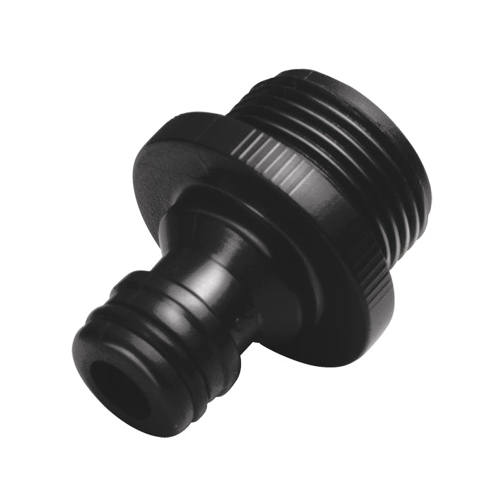 Adaptador plastico de conexion rapida MACHO de 3/4"