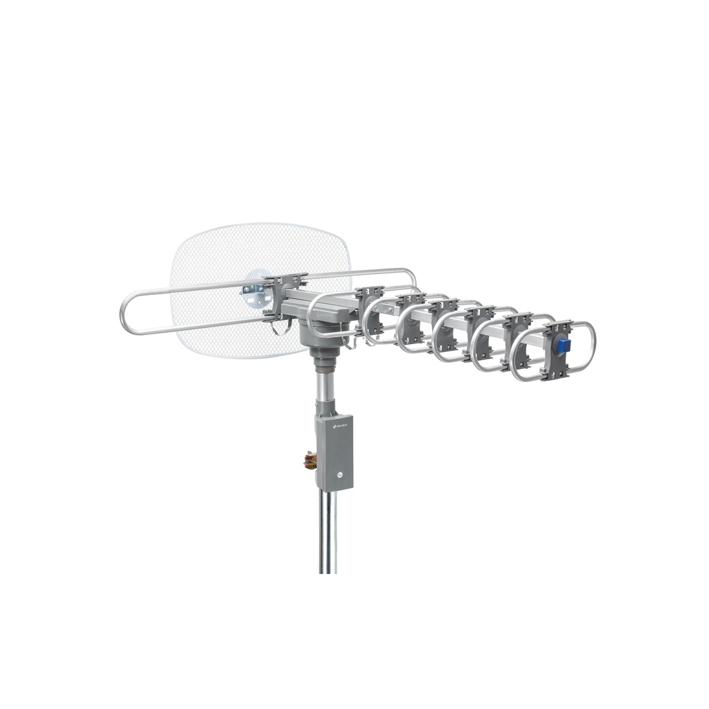 [T48114] Antena aérea para TV, giratoria 360° con cable coaxial 10m