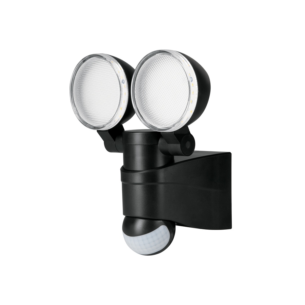 [T47338] Arbotante LED 12 W negro con sensor de movimiento, Volteck
