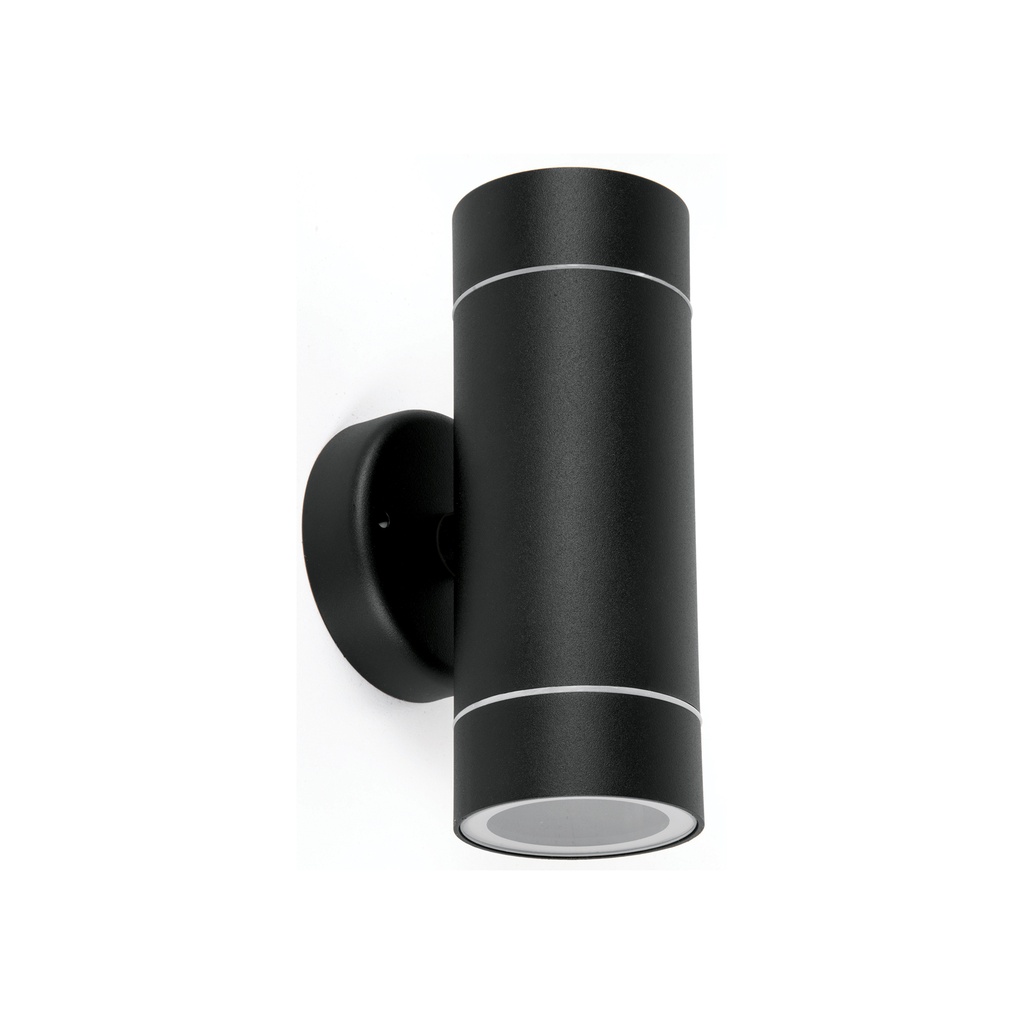 [T48144] Arbotante de acento 2 spots negro, lámparas no incluidas