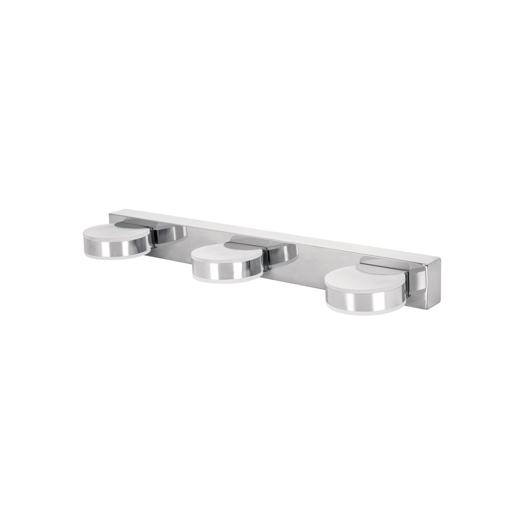Arbotante decorativo de LED 10 W con 3 spots para baño