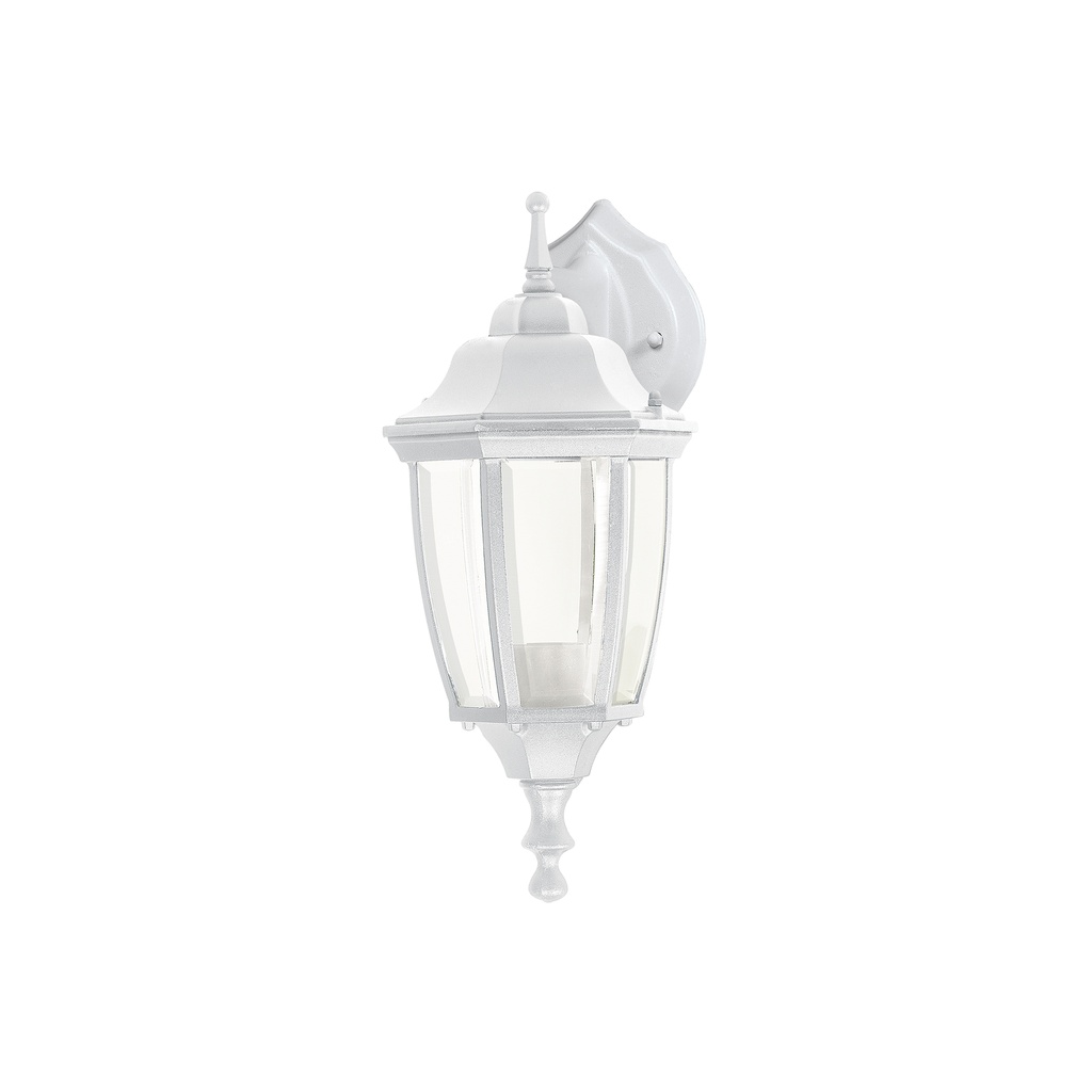 [T47290] Arbotante tipo farol suspendido blanco, lámpara no incluida