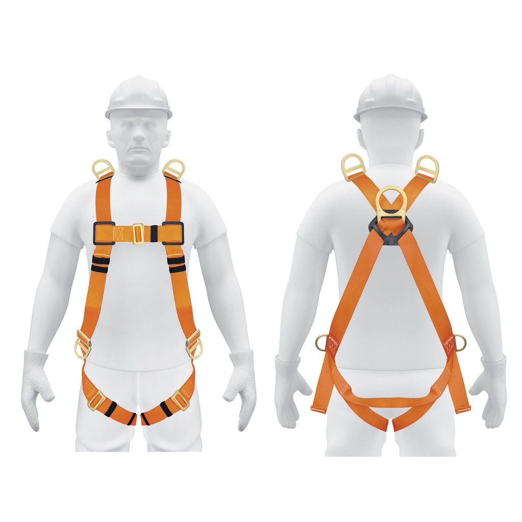 [T14434] Arnés de cuerpo completo con 5 anillos, ANSI, Truper