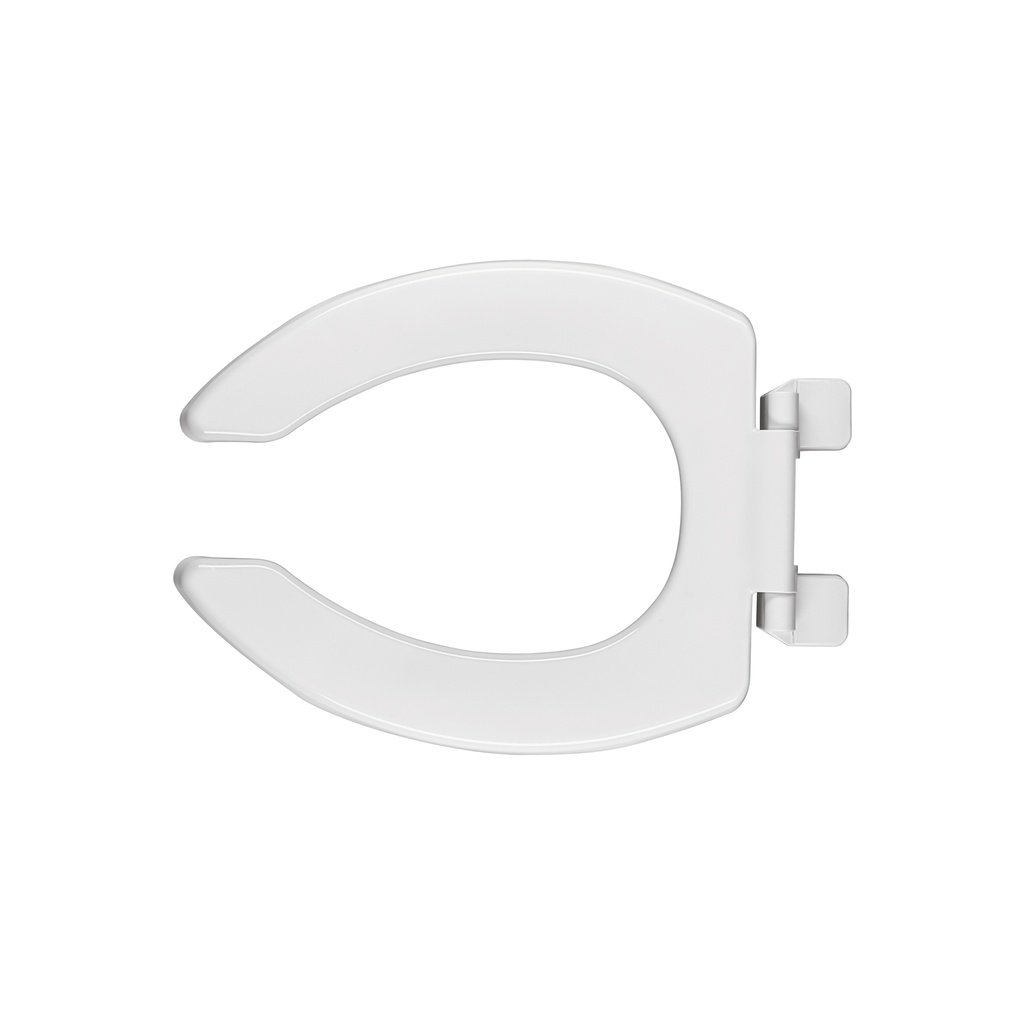 Asiento alargado sin tapa para taza fluxómetro, blanco,Foset